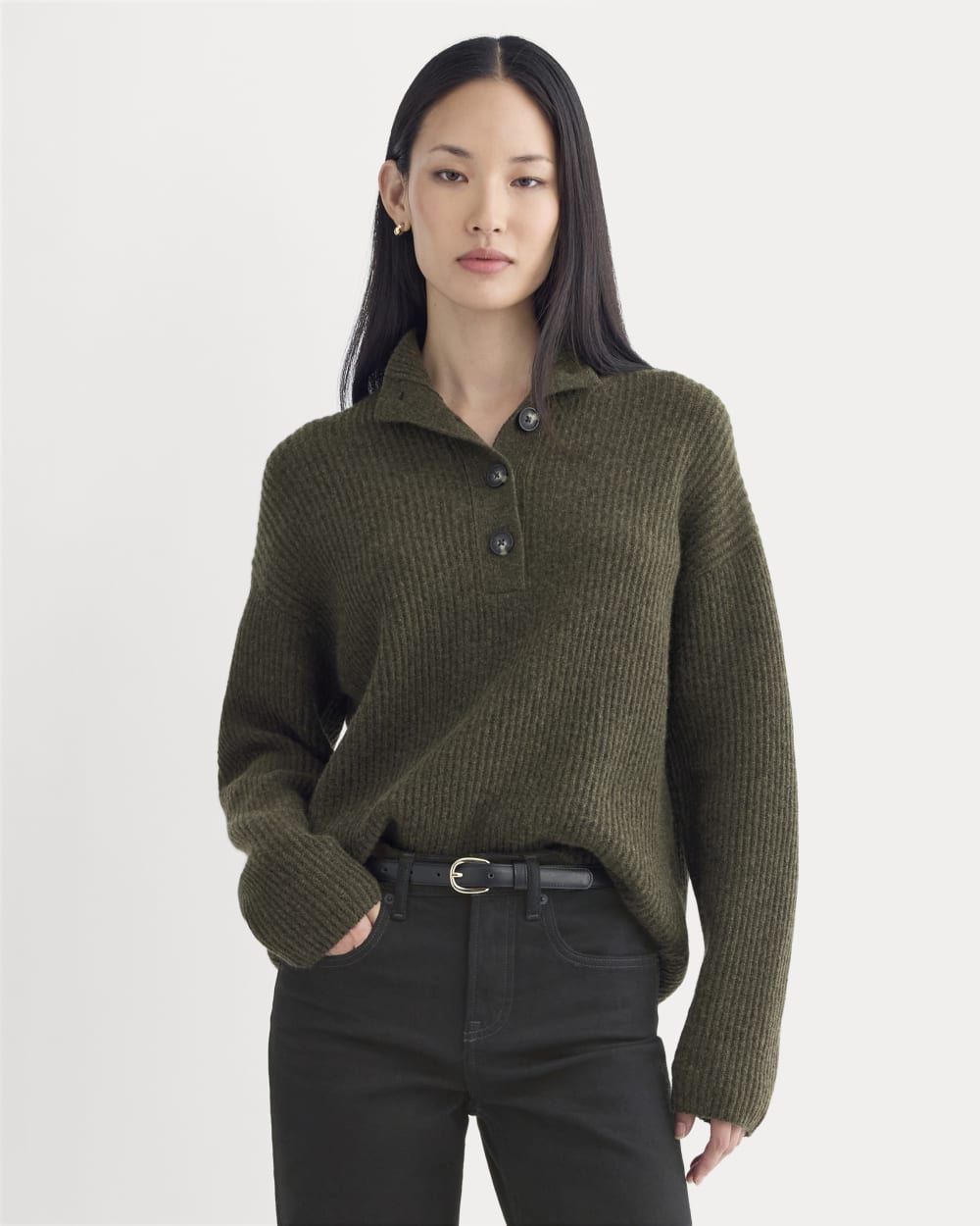 womens-wool-cashmere-cocoon-henley-heather-beech | primary