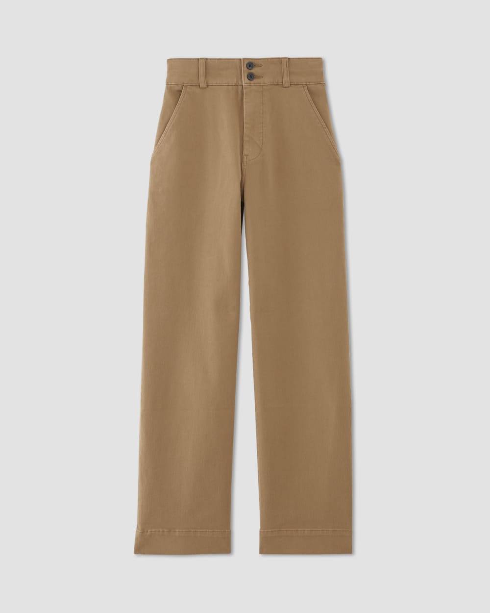 womens-twill-wide-leg-pant-toasted-coconut | alt