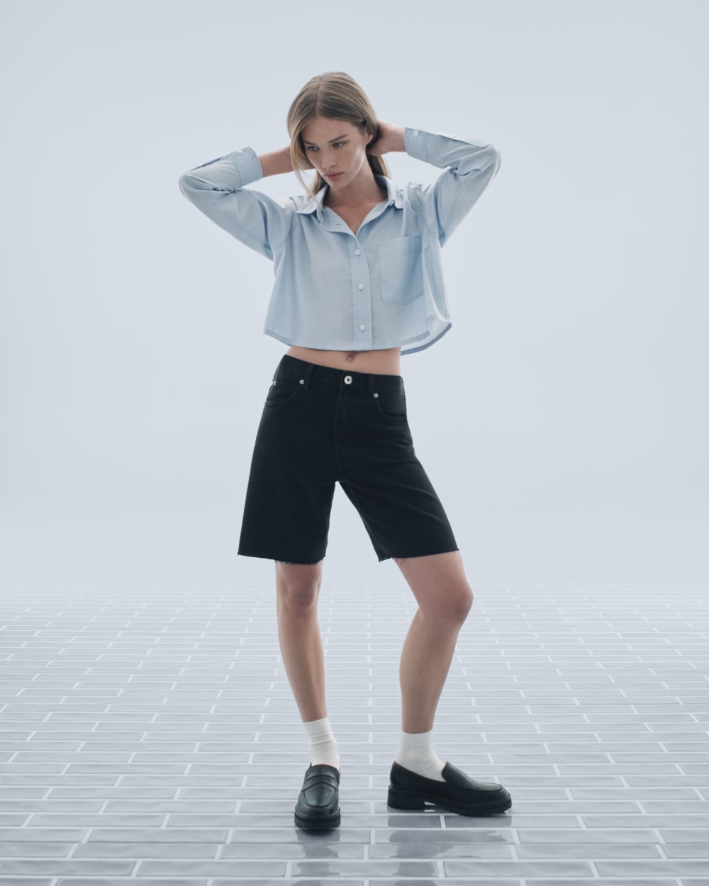 womens-silky-cttn-cropped-shirt-chambray-blue