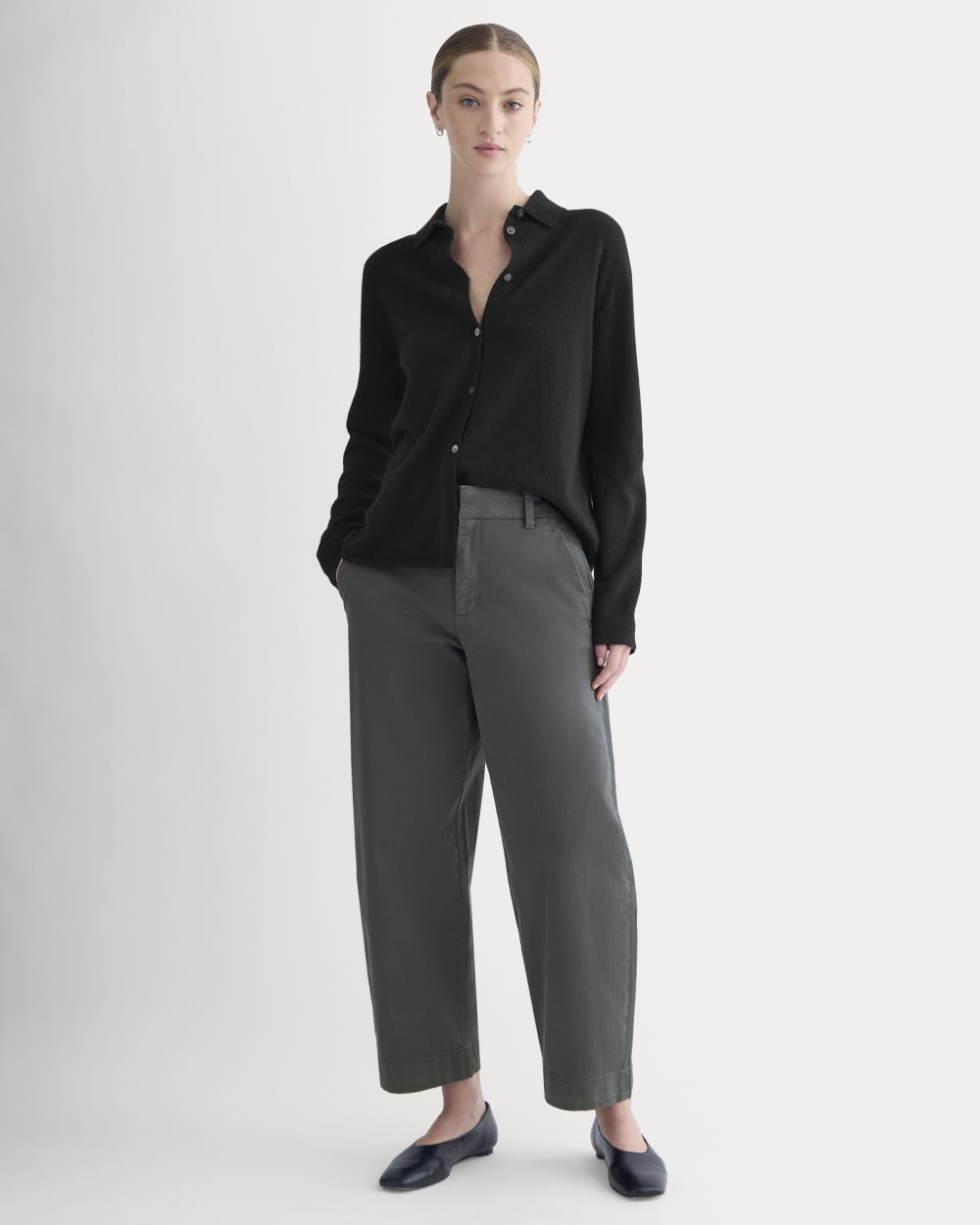 womens-cotton-twill-chino-slate-green | primary