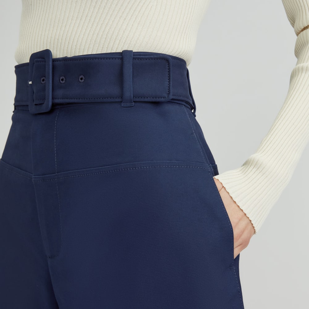 womens-structured-cotton-belted-pant-navy