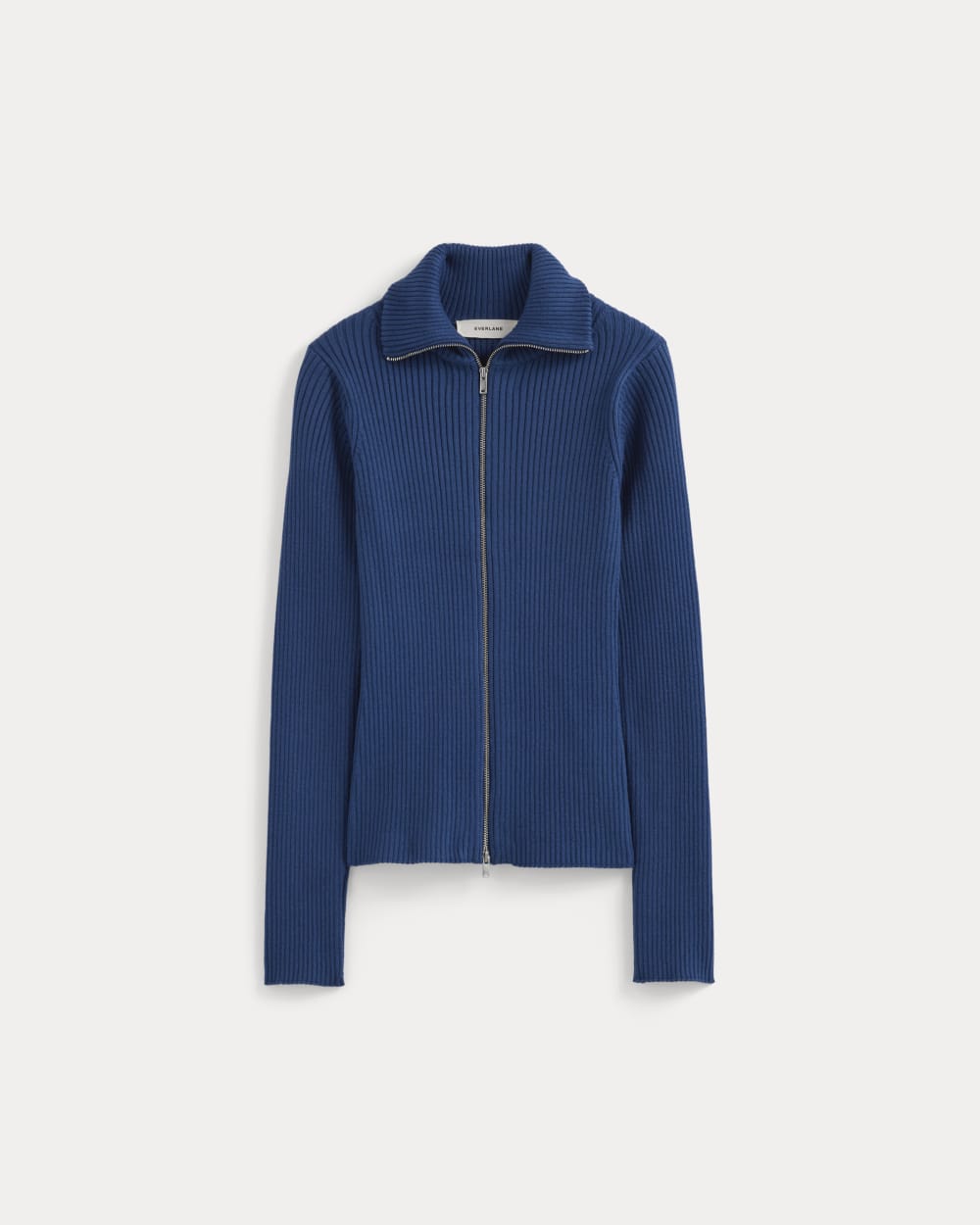 womens-full-zip-rib-jacket-cotton-estate-blue | alt