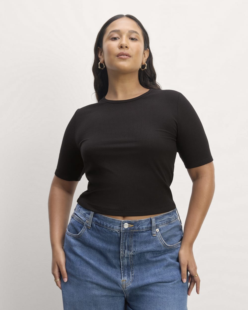 The Shimmy Tee | Black – Everlane