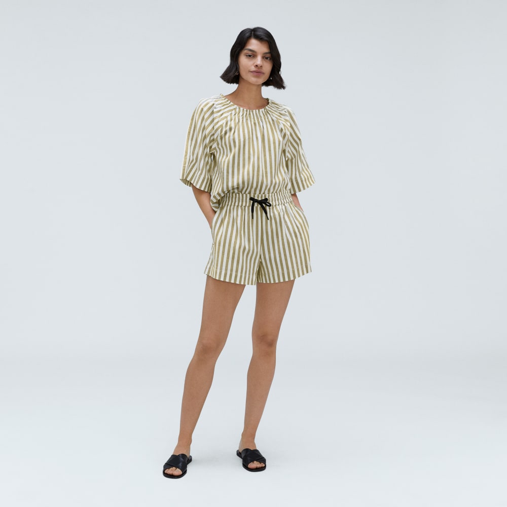 womens-seersucker-gathered-tee-nutria-offwhite