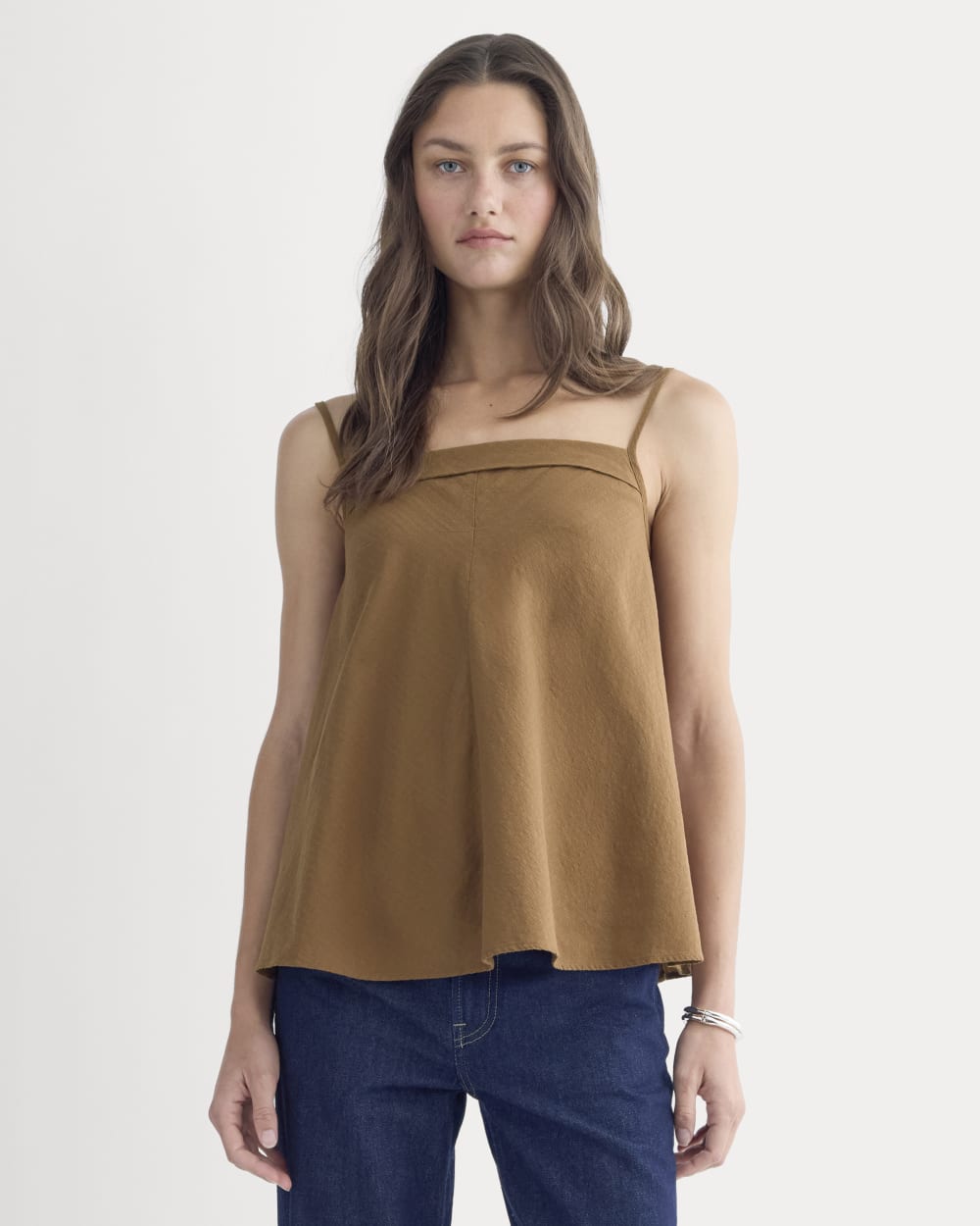 womens-flowy-gauze-cami-toffee | primary