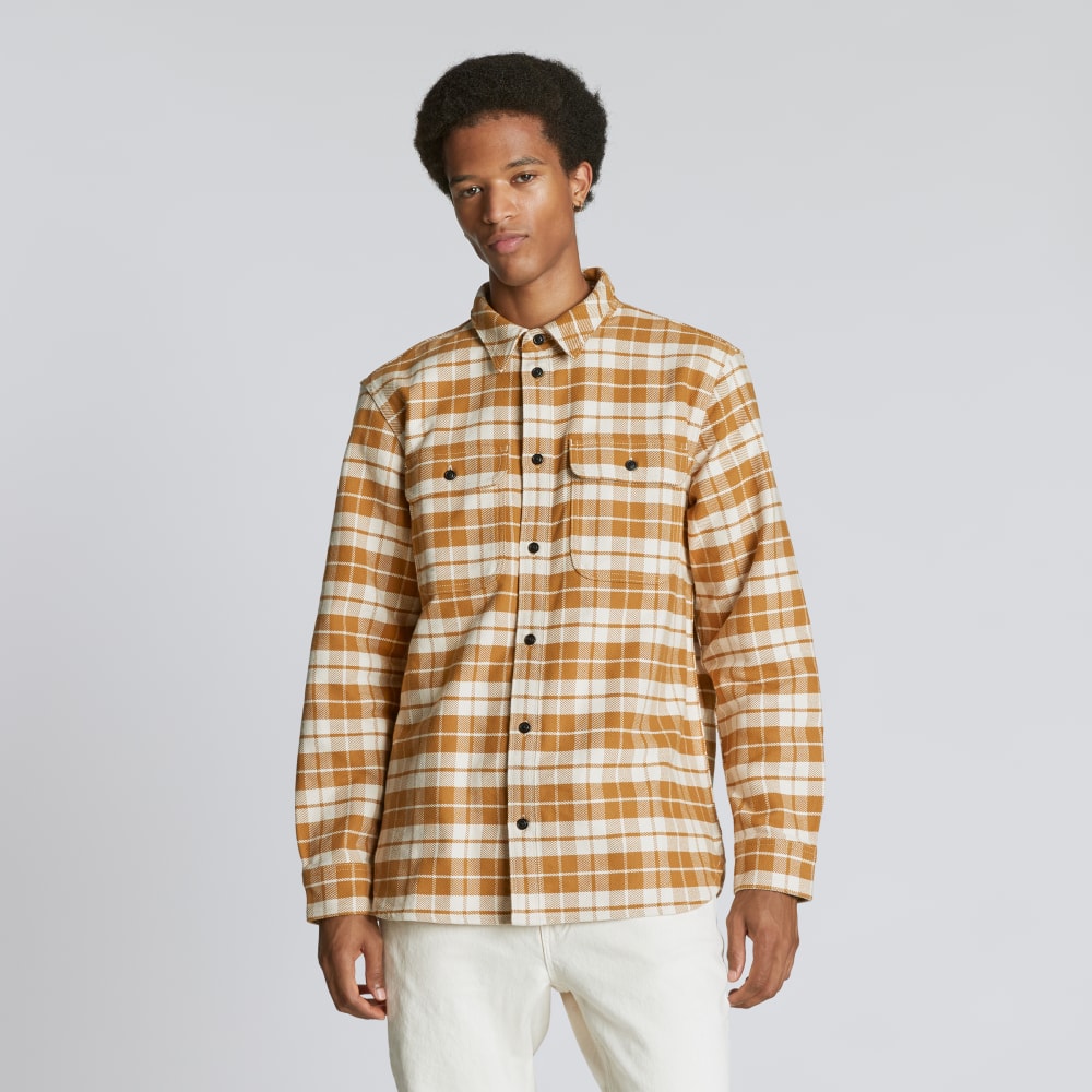 The Heavyweight Overshirt | Uniform | Golden Brown / Parchment Everlane The Heavyweight Overshirt | Uniform | Golden Brown / Parchment Everlane