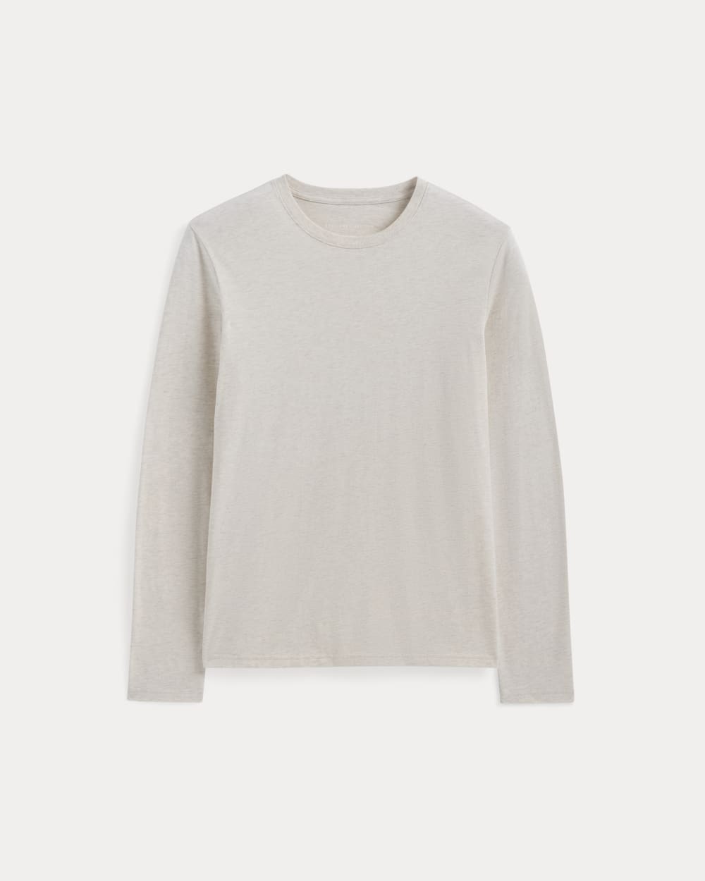 mens-essential-organic-ls-tee-uniform-heathered-oat | alt