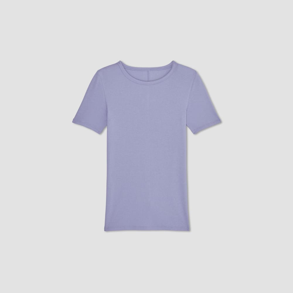 womens-supima-micro-rib-crew-cornflower-blue | alt