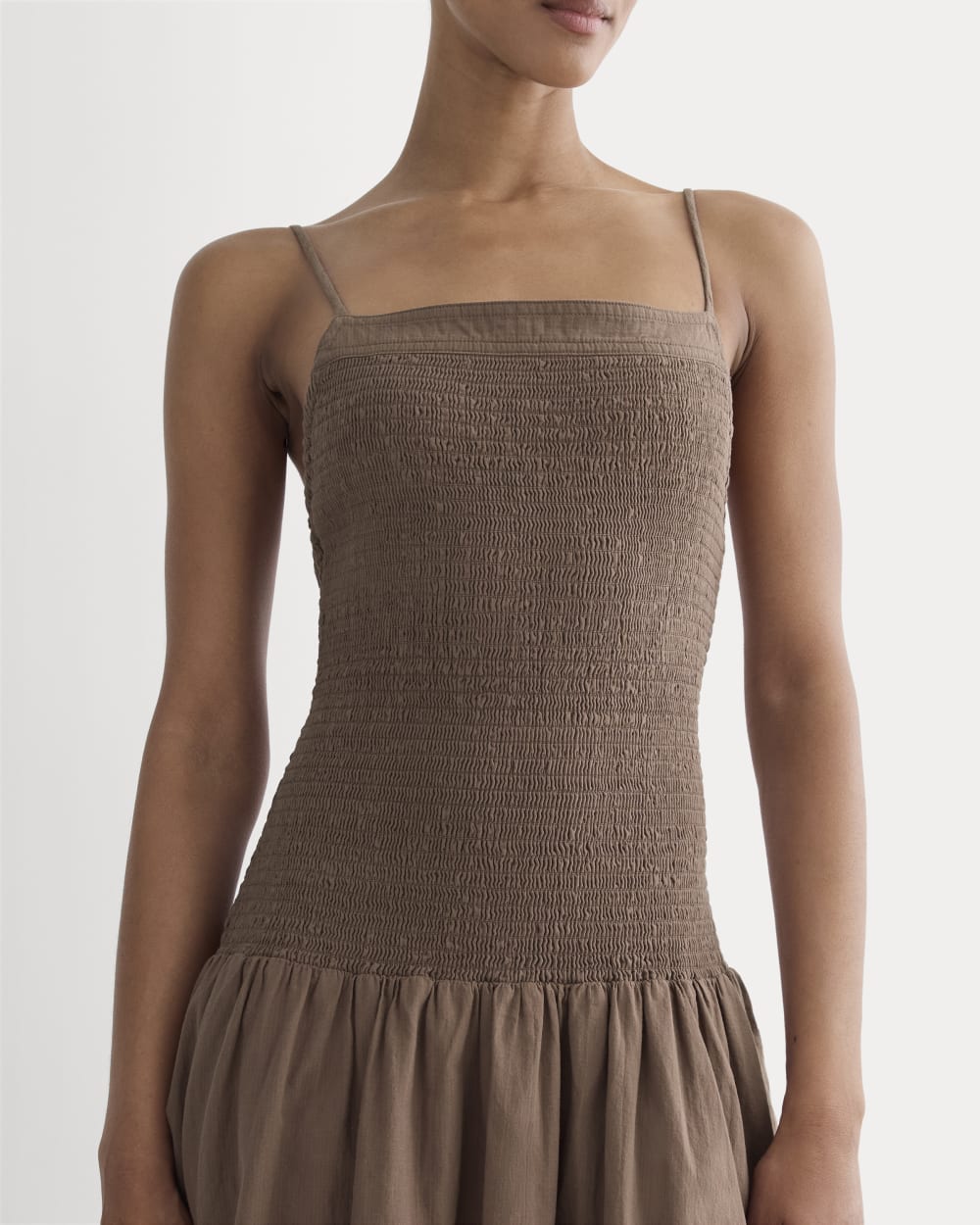 womens-gauze-open-back-dress-mocha