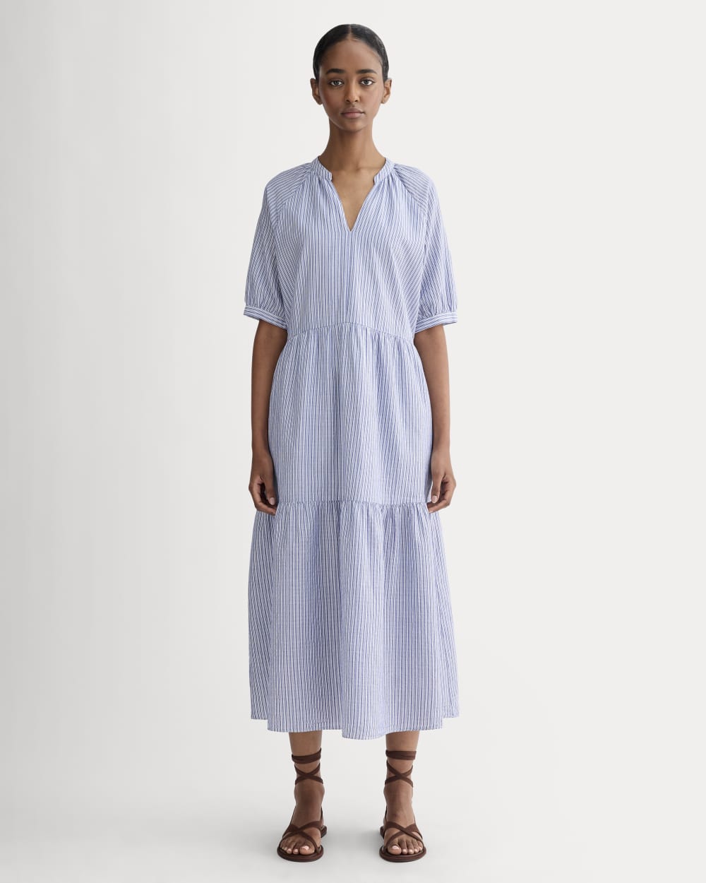 The Farmers Market Dress | Mazarine Blue / Optic White Everlane The Farmers Market Dress | Mazarine Blue / Optic White Everlane