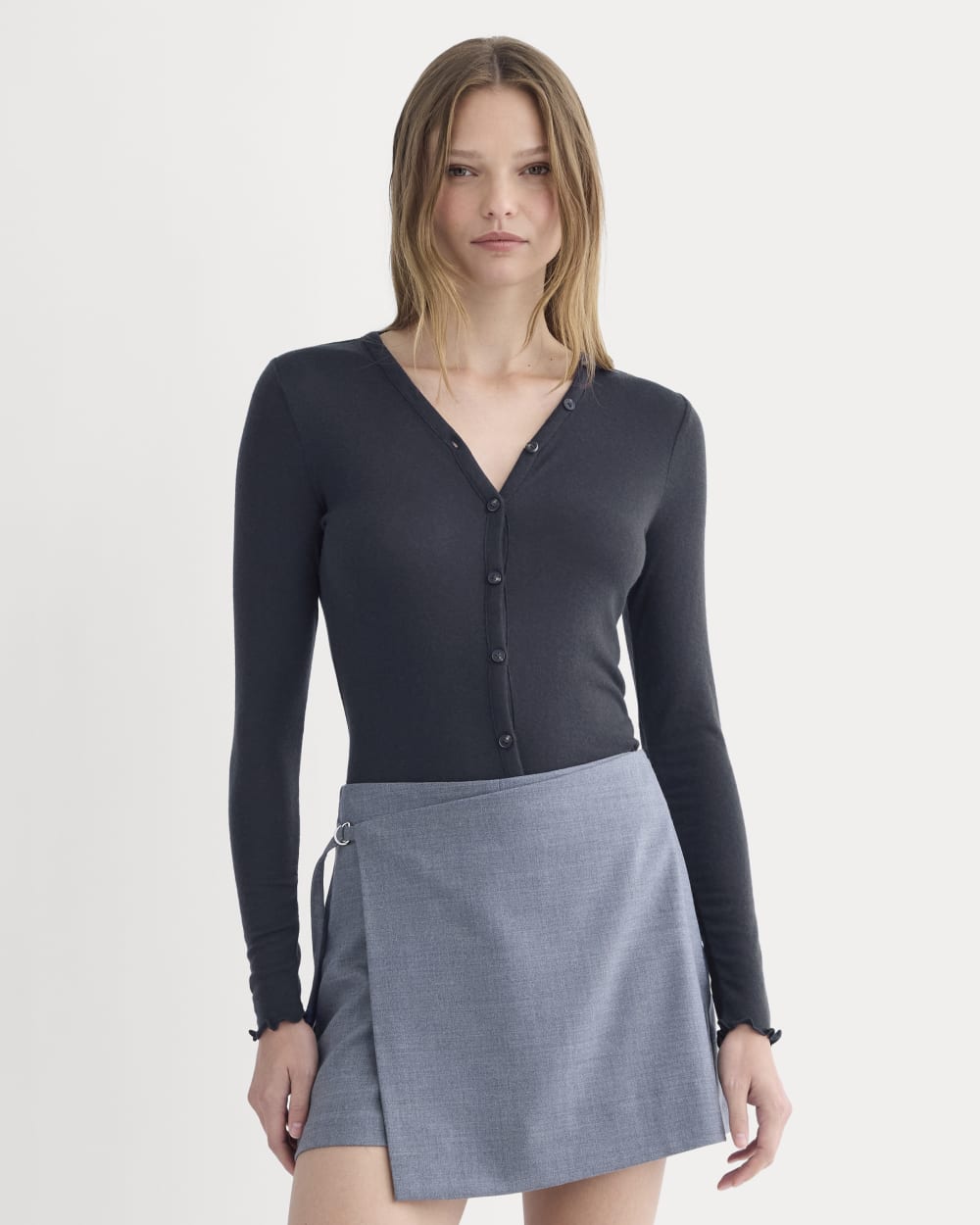 womens-sheer-v-neck-cardigan-butterluxe-deep-navy | primary