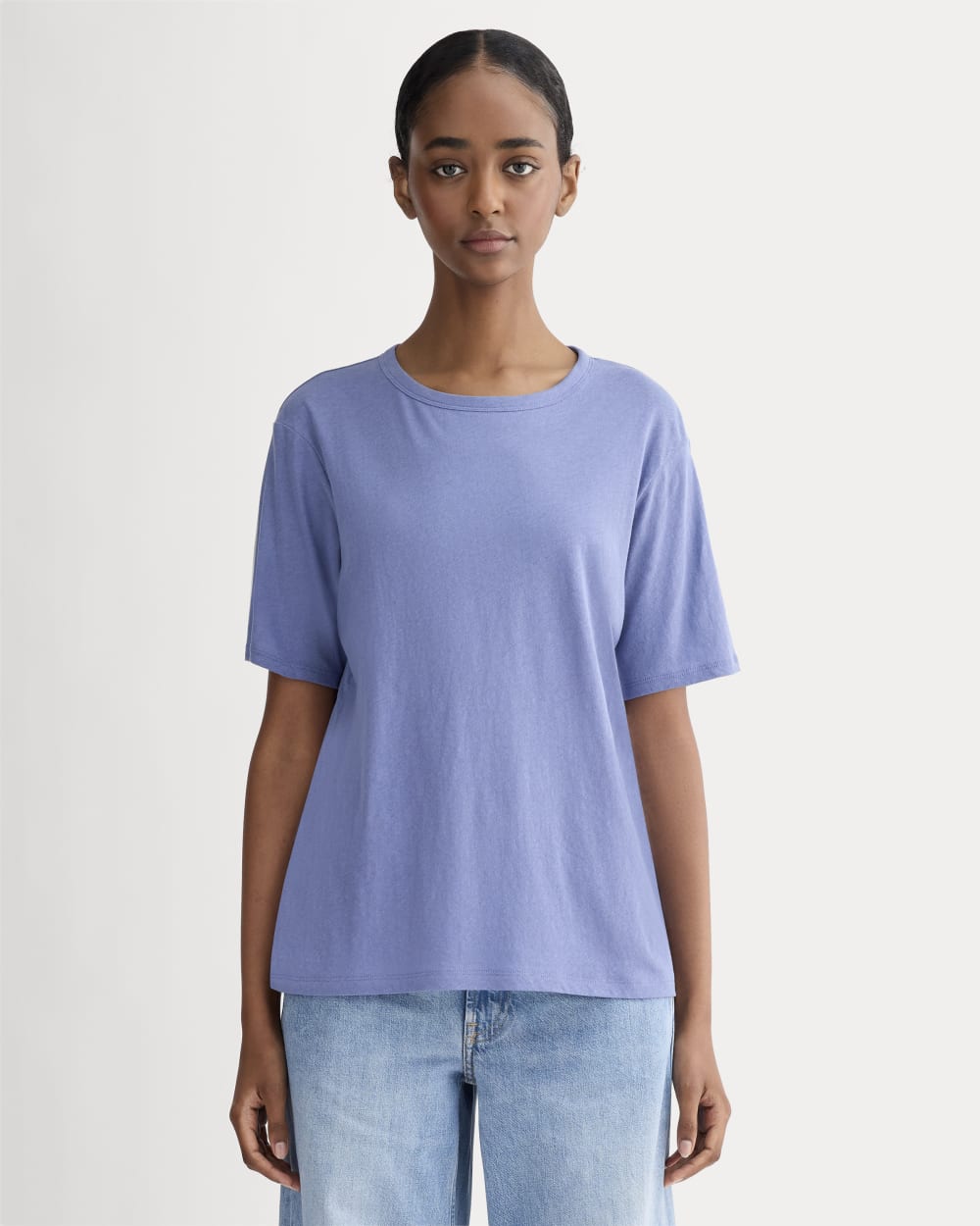 womens-air-oversized-crew-tee-blue-dusk | primary
