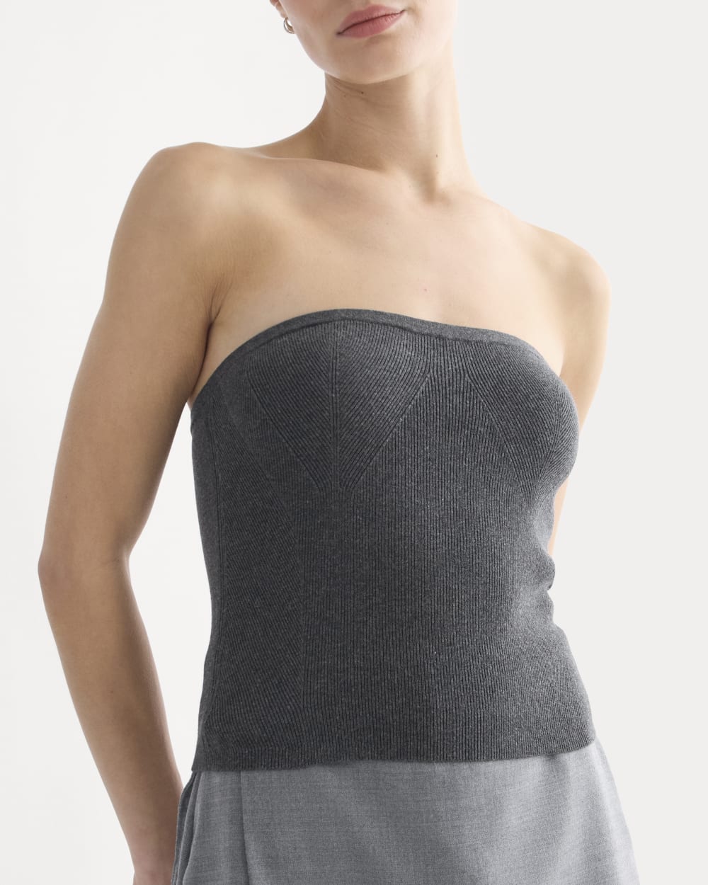 womens-knit-tube-top-heathered-soot