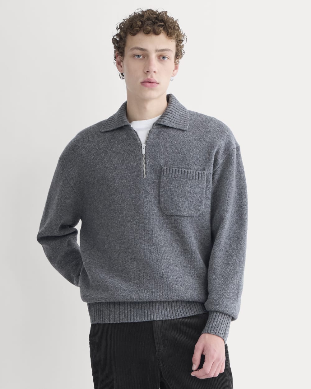 mens-luxe-merino-qzip-pullover-heathered-charcoal | primary