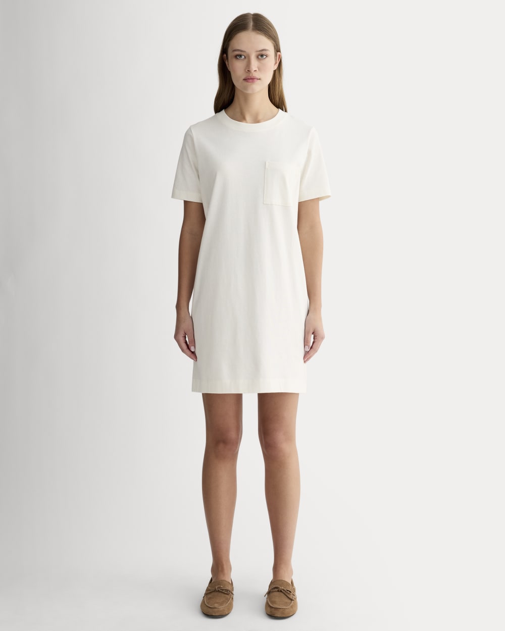 The Organic Cotton Weekend Tee Dress Canvas – Everlane