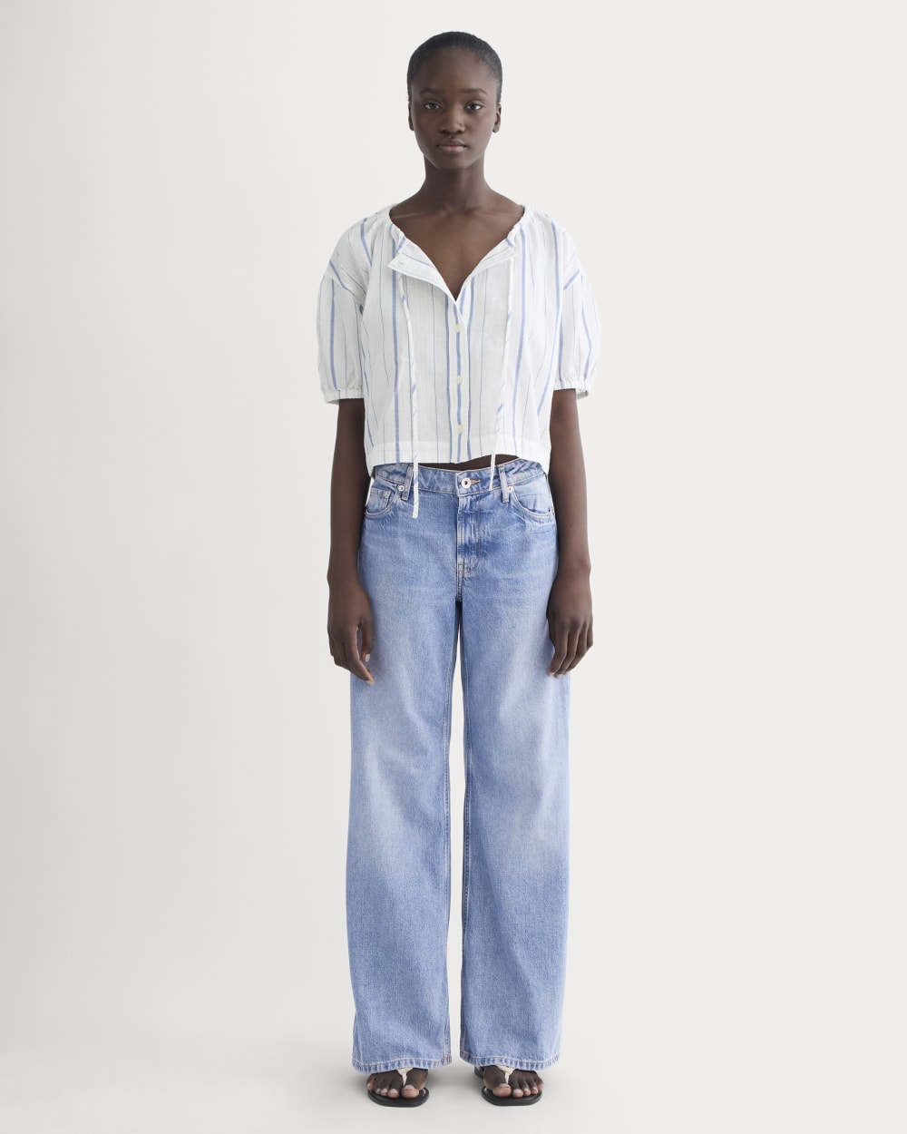 womens-gauze-button-up-bone-dutch-blue