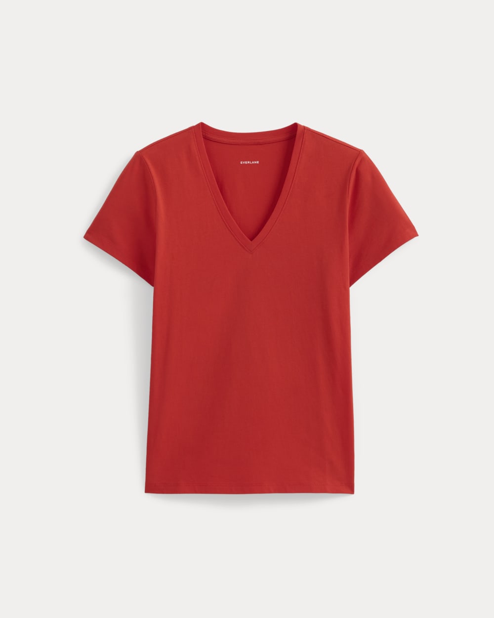 womens-organic-cotton-slim-v-neck-tee-fiery-red | alt