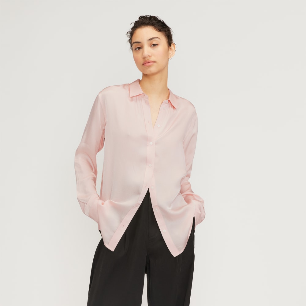 petal pink dress shirt Pia Shirt Petal THE LABEL EDITION