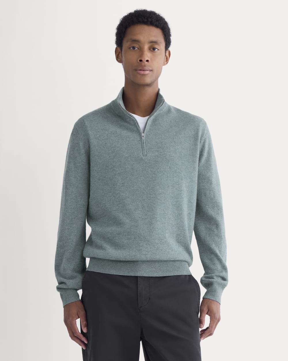 Cashmere Quarter Zip Sweater | Denim Blue – Everlane