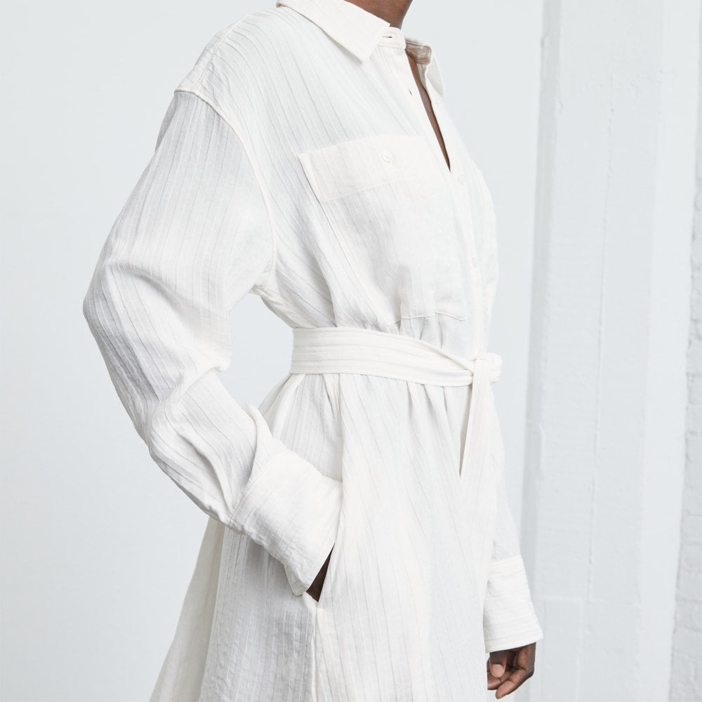 womens-city-stripe-draped-shirt-dress-bone