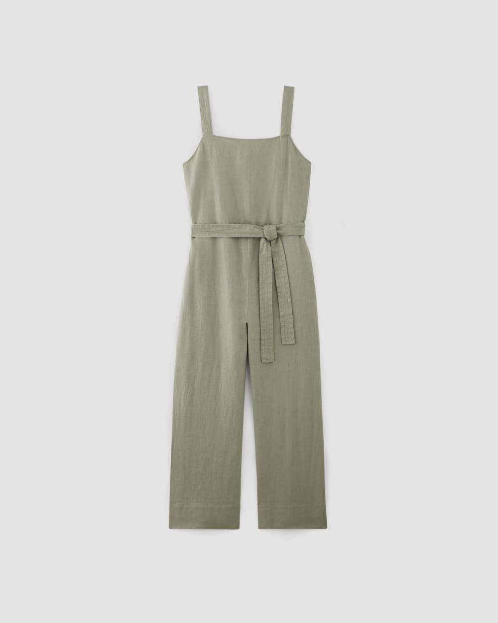 womens-linen-side-button-jumpsuit-sage-green | alt