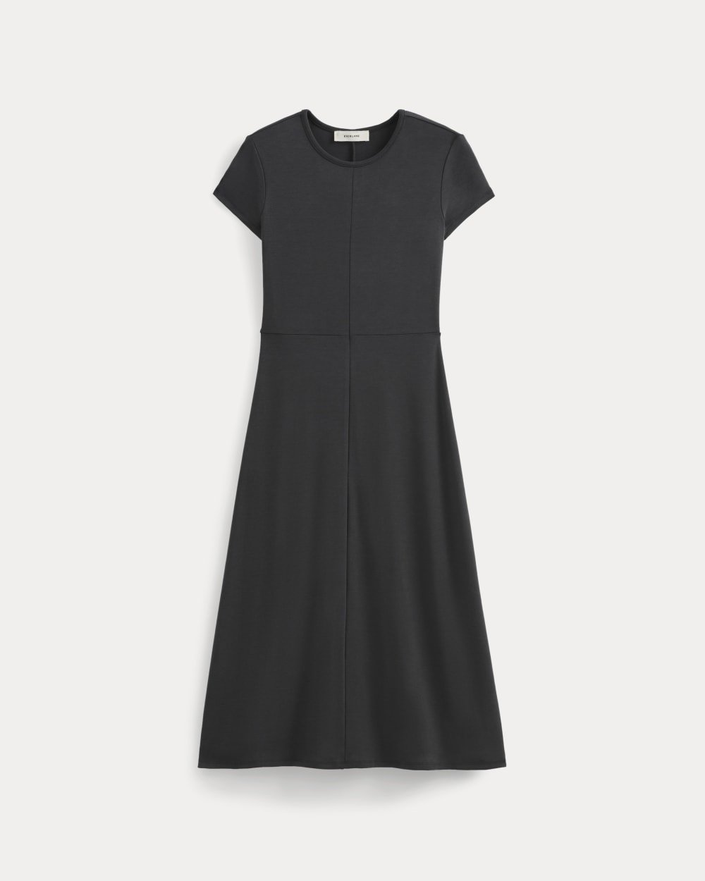 madewell midi tee dress Madewell Ribbed Pocket Tee Midi Dress Womens Small Black Rib Knit