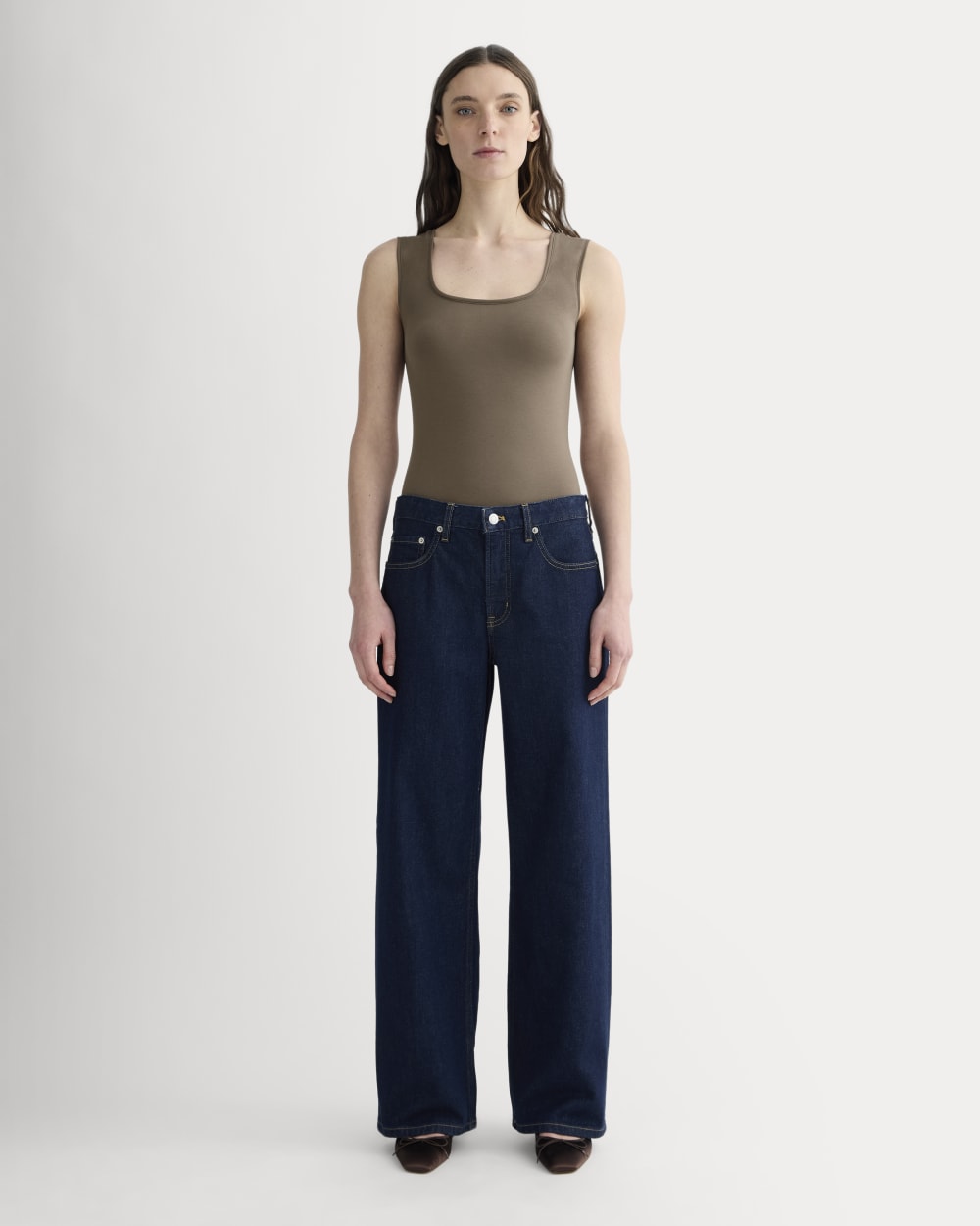 womens-form-square-neck-bodysuit-deep-taupe | primary