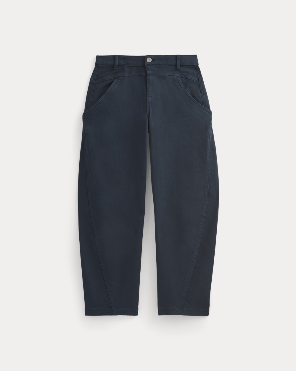 womens-twill-yoke-barrel-pant-navy | alt