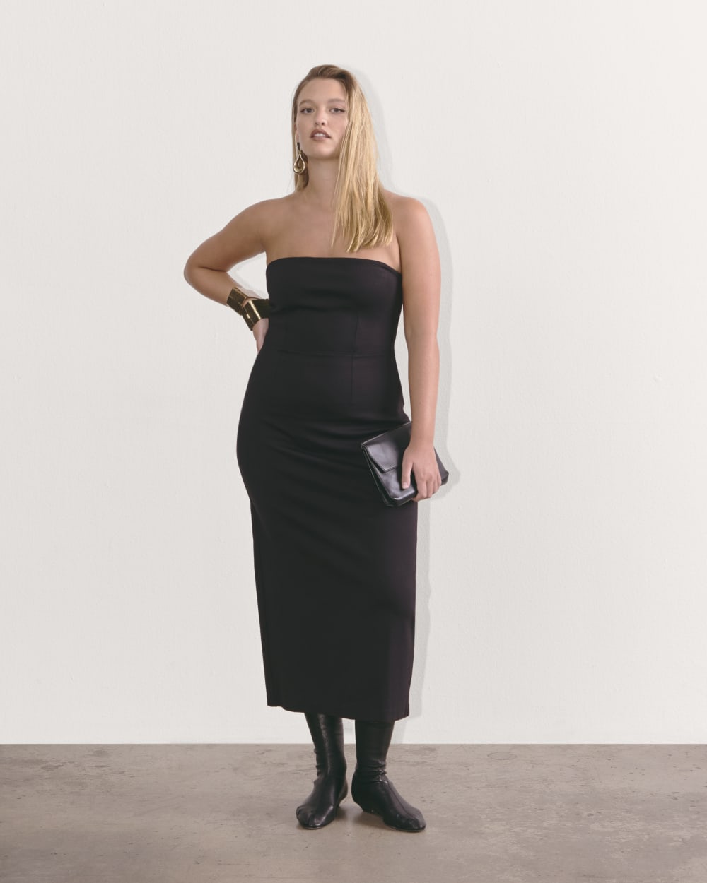 womens-dream-strapless-dress-black | primary