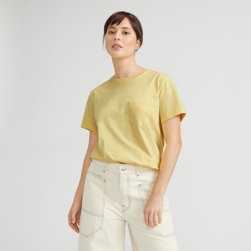 womens-organic-cotton-box-cut-pocket-tee-pale-yellow | primary