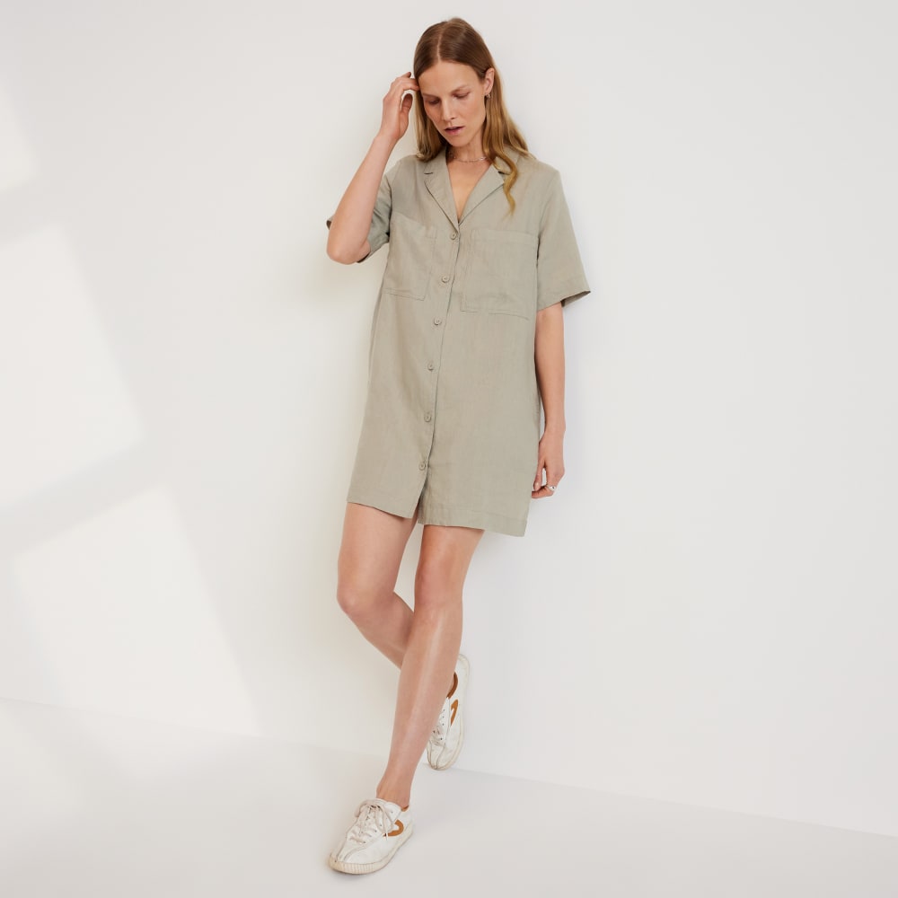 the linen workwear dress The Linen Workwear Dress