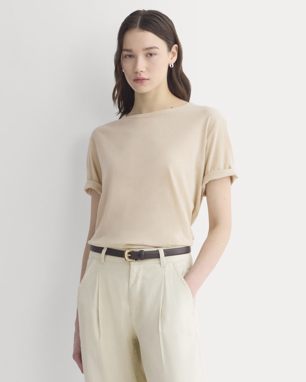 womens-air-oversized-crew-tee-peyote | primary