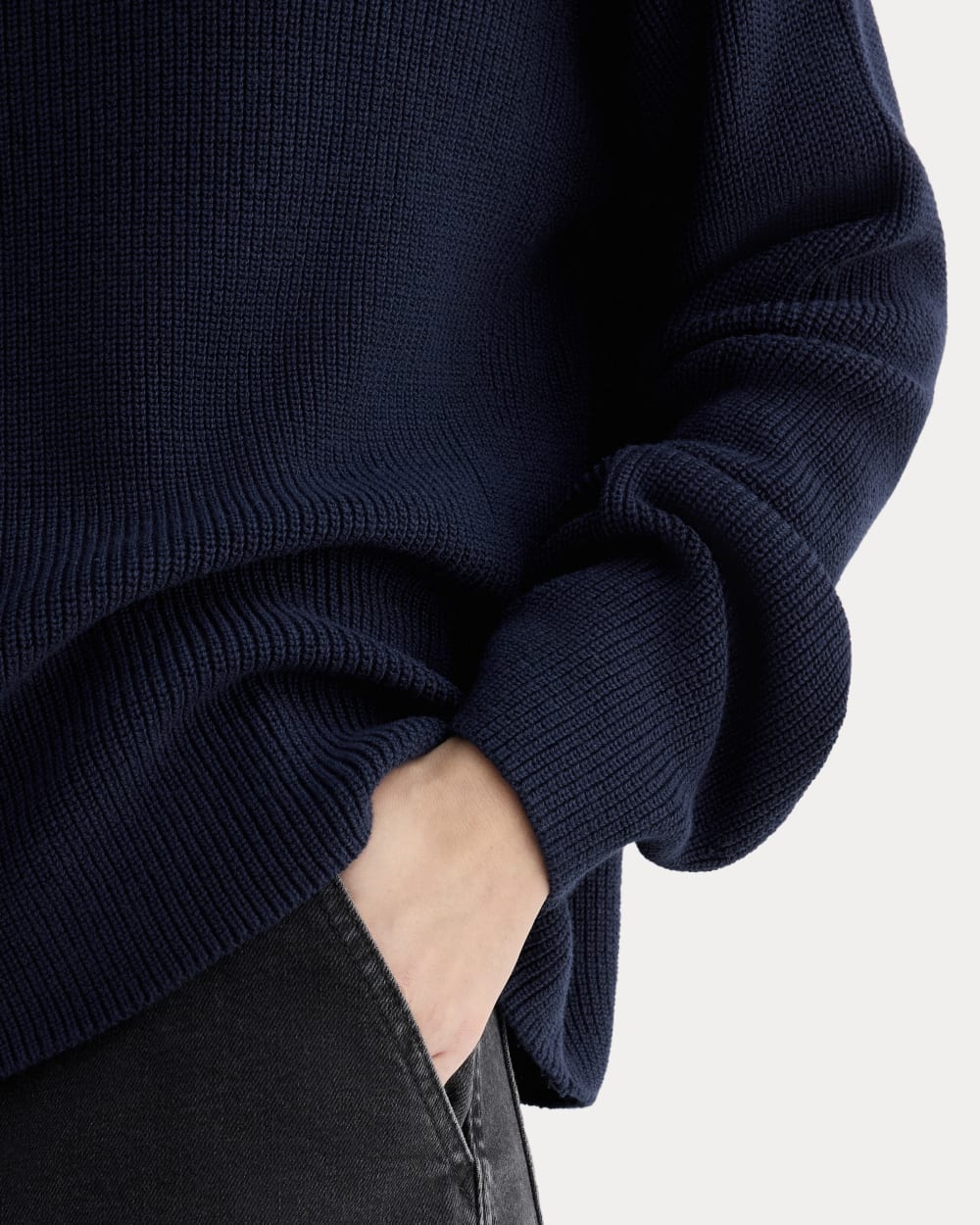 womens-slouchy-funnel-neck-cotton-navy