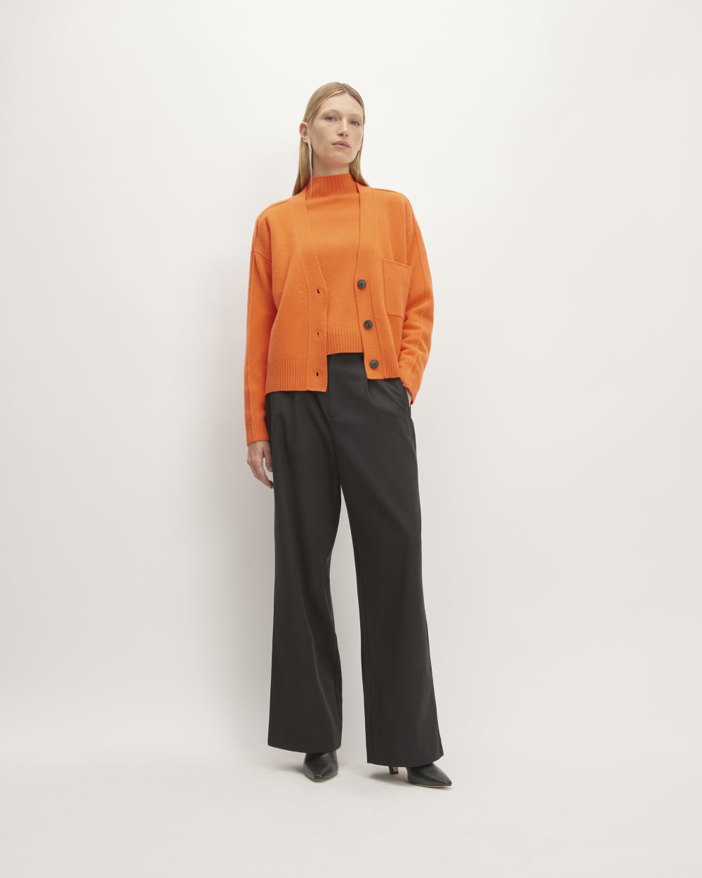 womens-merino-wool-cardigan-orange