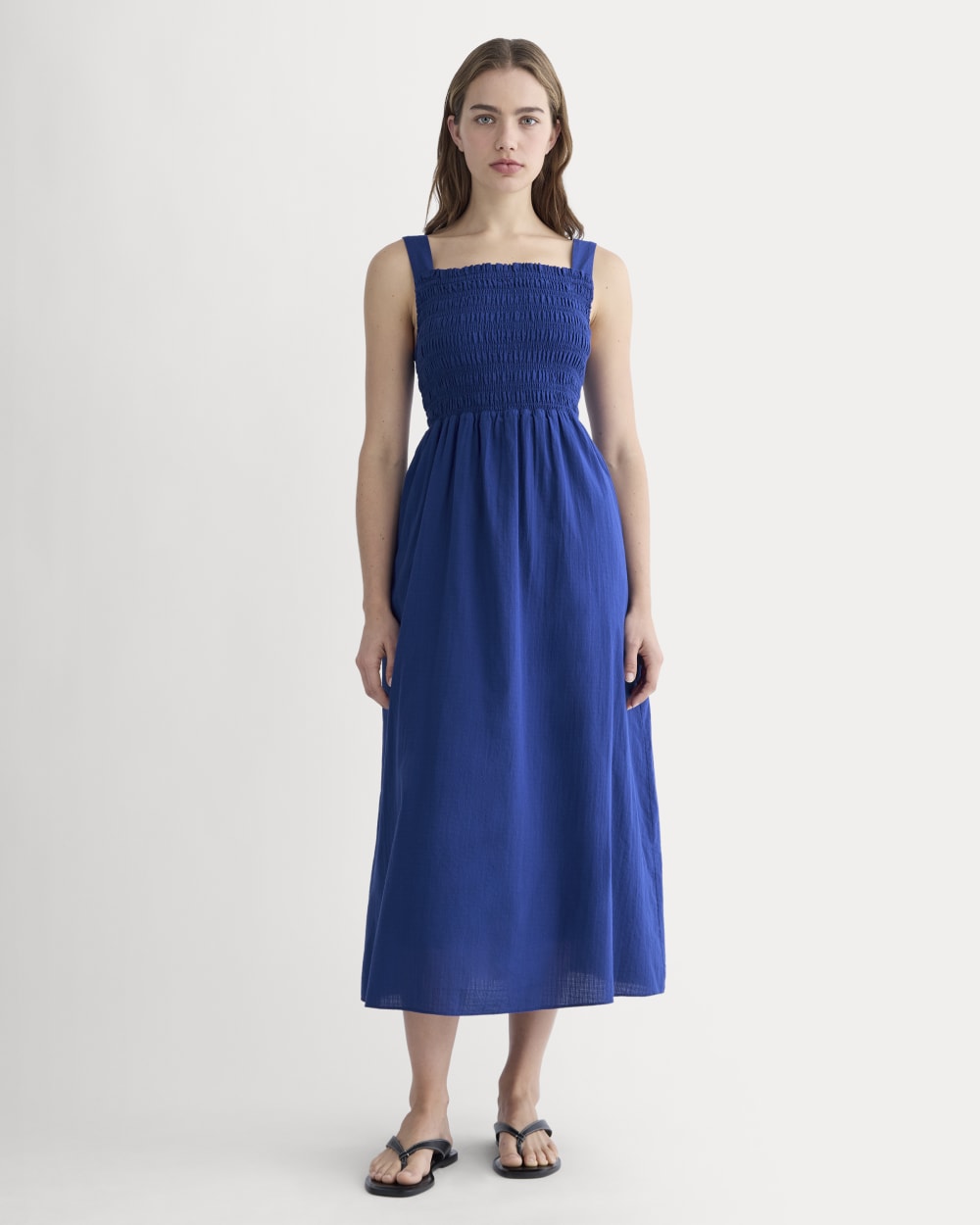 The Gauze Smock Dress | Mazarine Blue Everlane The Gauze Smock Dress | Mazarine Blue Everlane
