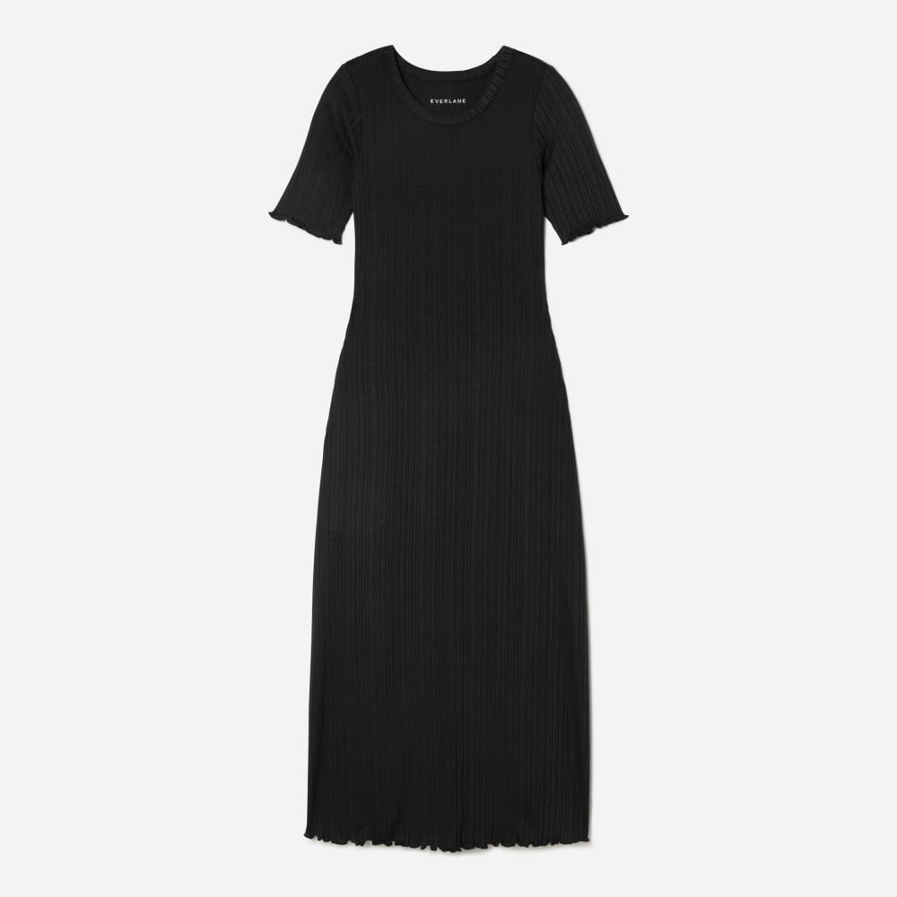 everlane open back rib dress The Open Back Rib Dress