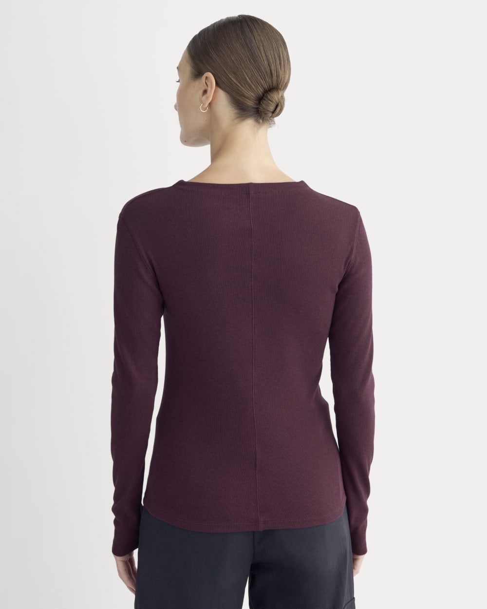 womens-luxe-rib-funnel-neck-tee-heathered-port-royale