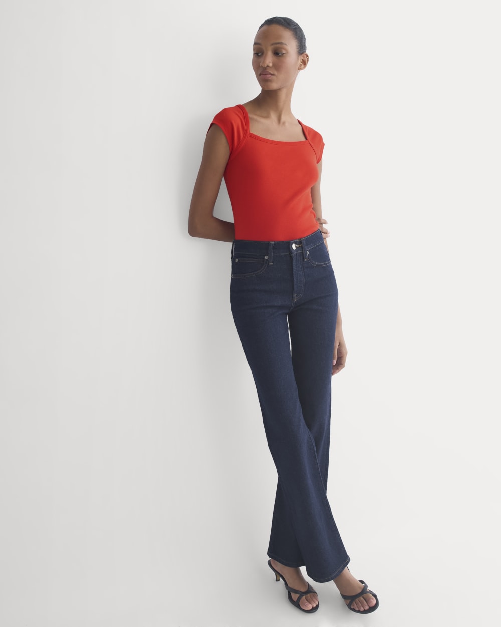 womens-retrosoft-cotton-square-neck-tee-fiery-red