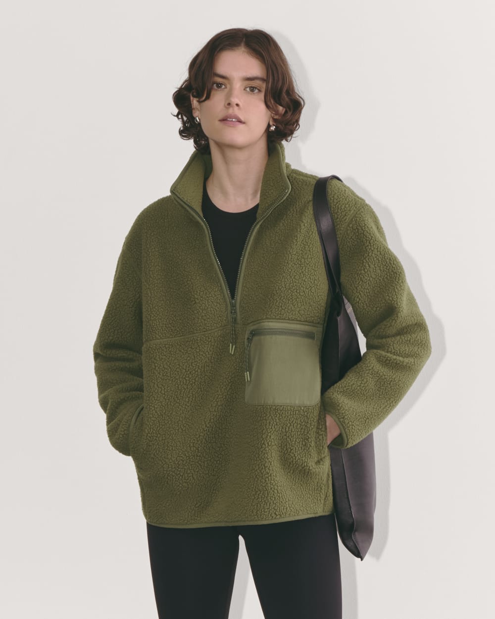The ReNew Fleece Oversized Half-Zip | Kalamata – Everlane
