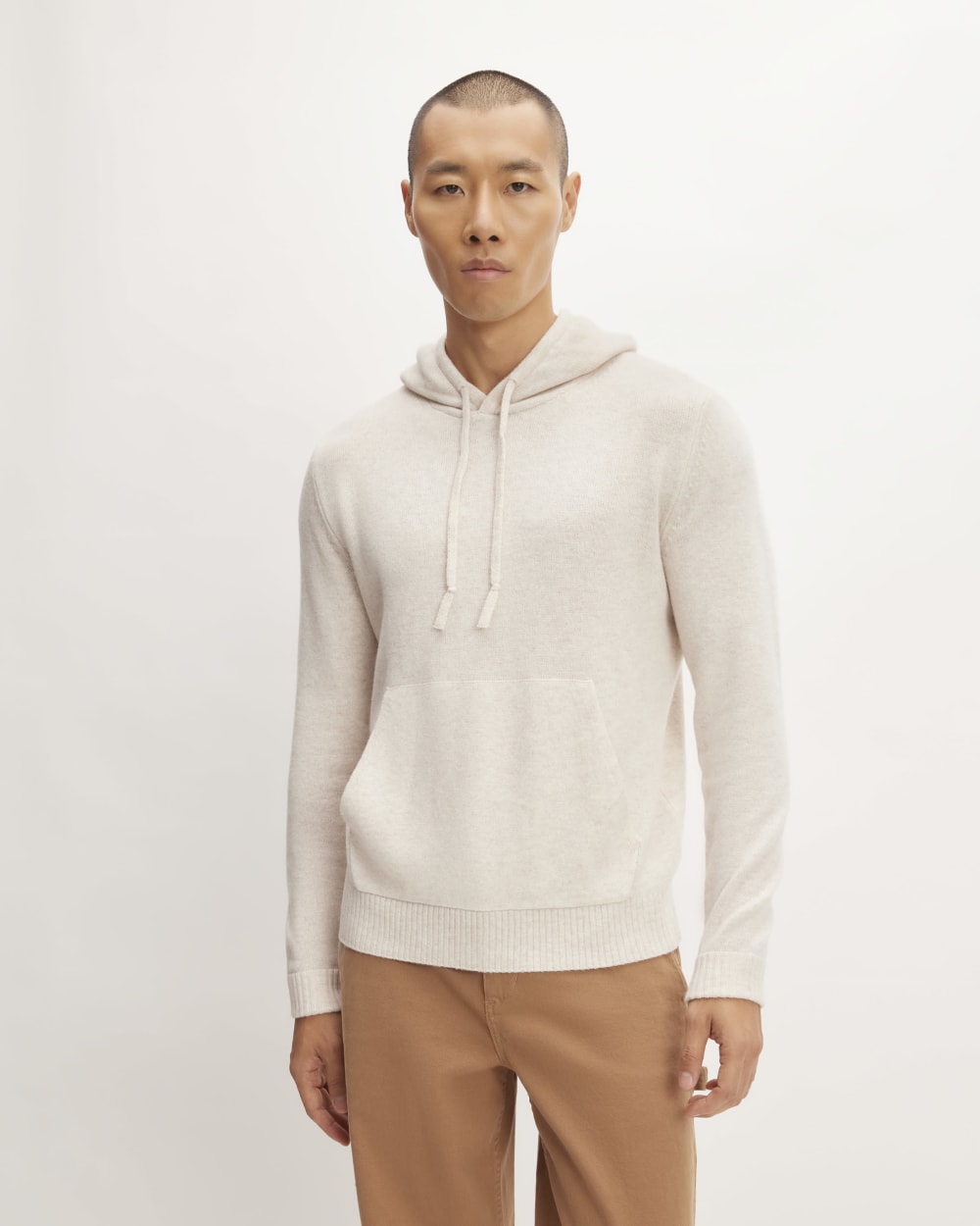 The Felted Merino Hoodie | Heathered Oat – Everlane