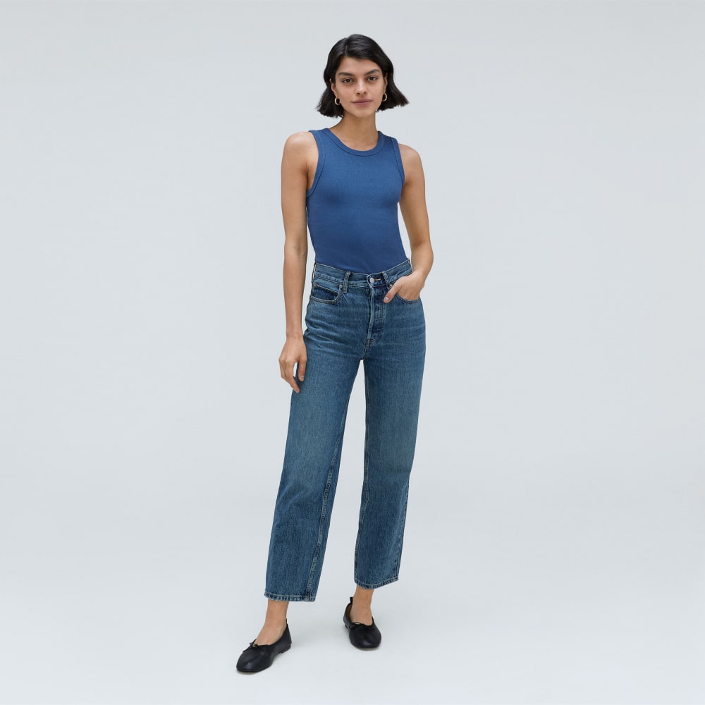 womens-rib-cutout-tank-deep-blue