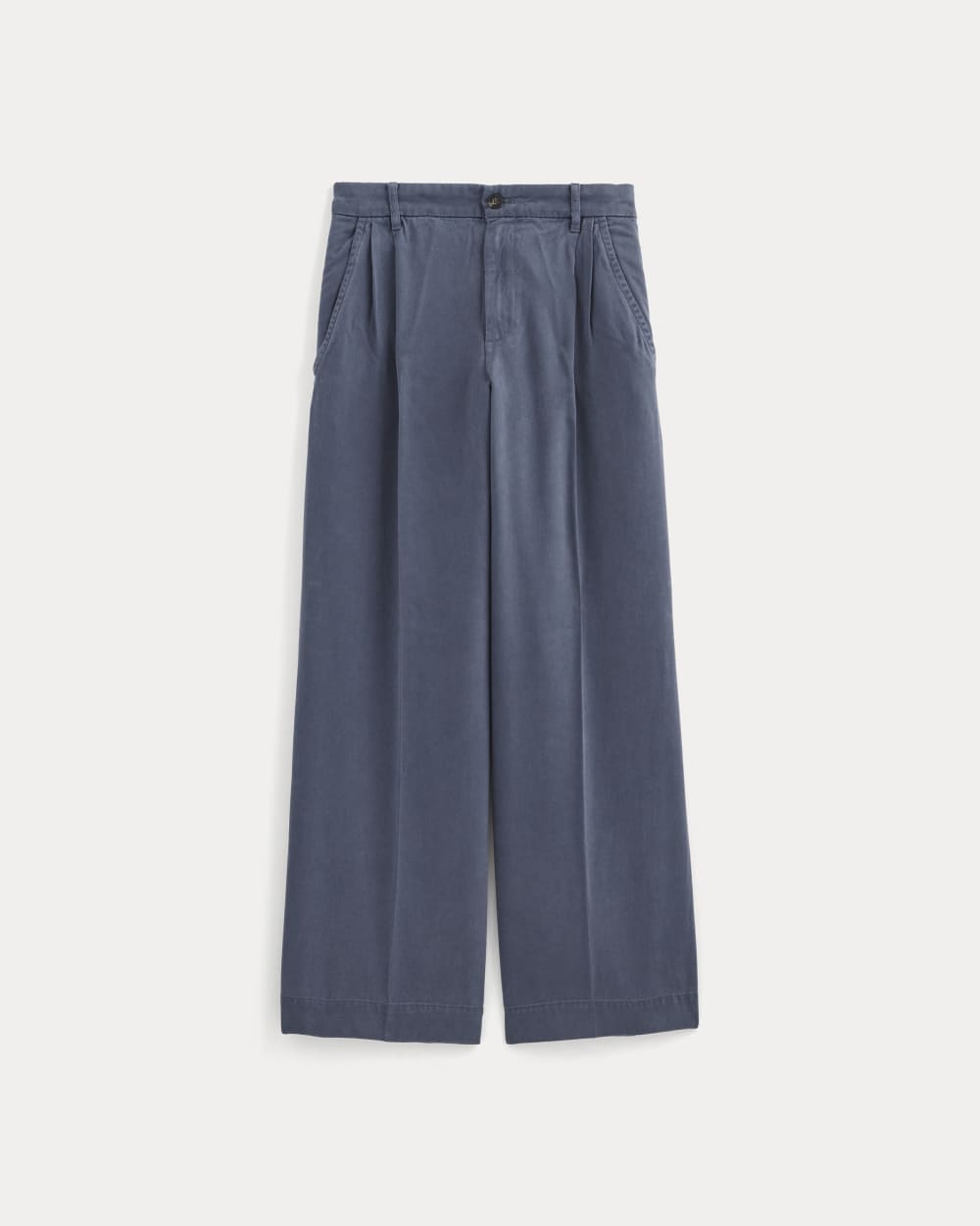 womens-tencel-twill-pleated-chino-indigo | alt