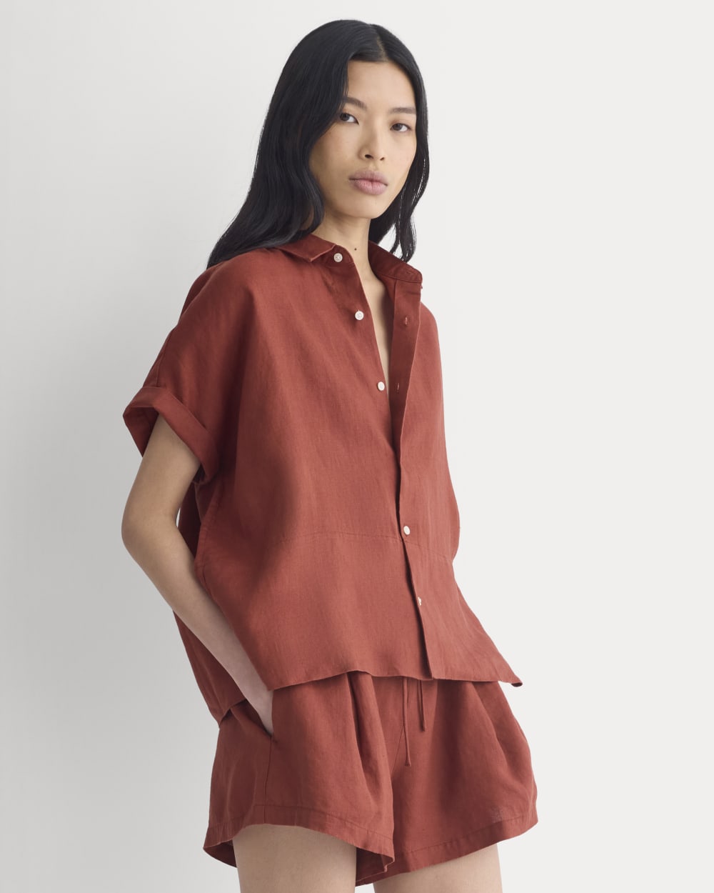 womens-the-boxy-shirt-in-linen-henna-red | primary