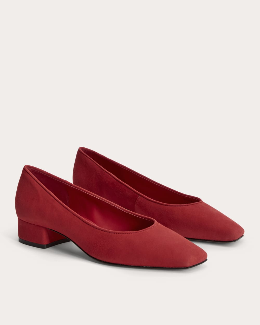womens-ballet-pump-red-suede