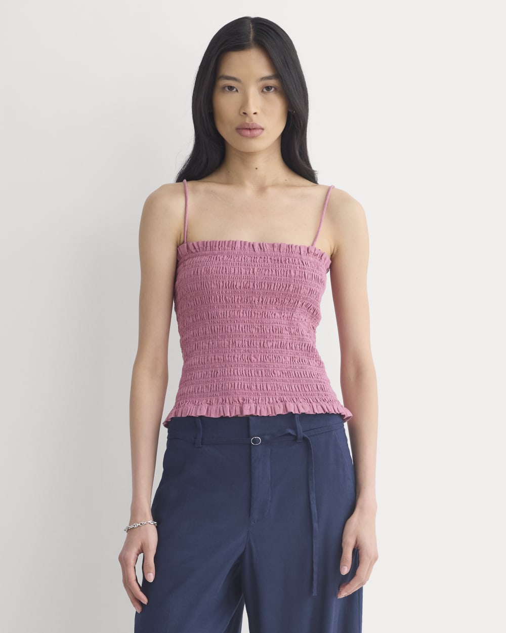 womens-gauze-smocked-cami-heather-rose