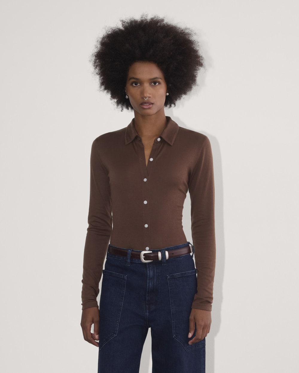 The Must-Have Shirt in Butterluxe | Dark Mahogany – Everlane