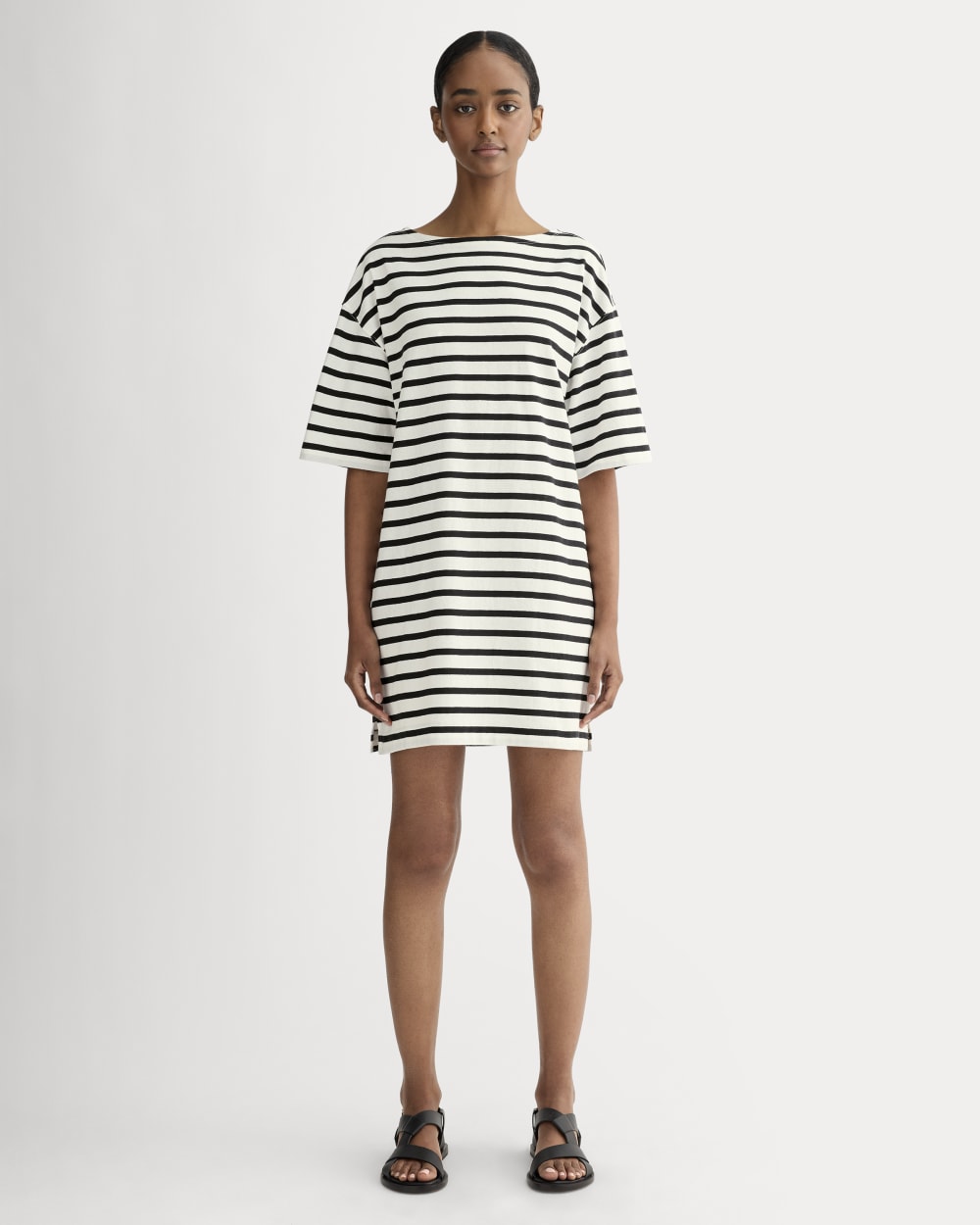 The Mariner Dress | Bone / Black Everlane The Mariner Dress | Bone / Black Everlane