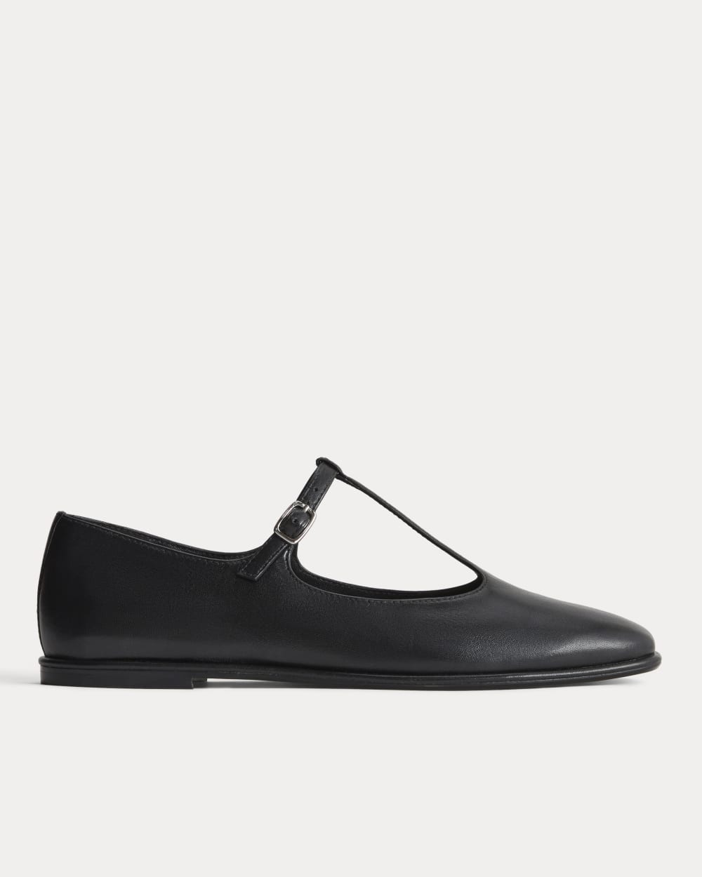 The Leather T-Strap Flat | Black Everlane The Leather T-Strap Flat | Black Everlane
