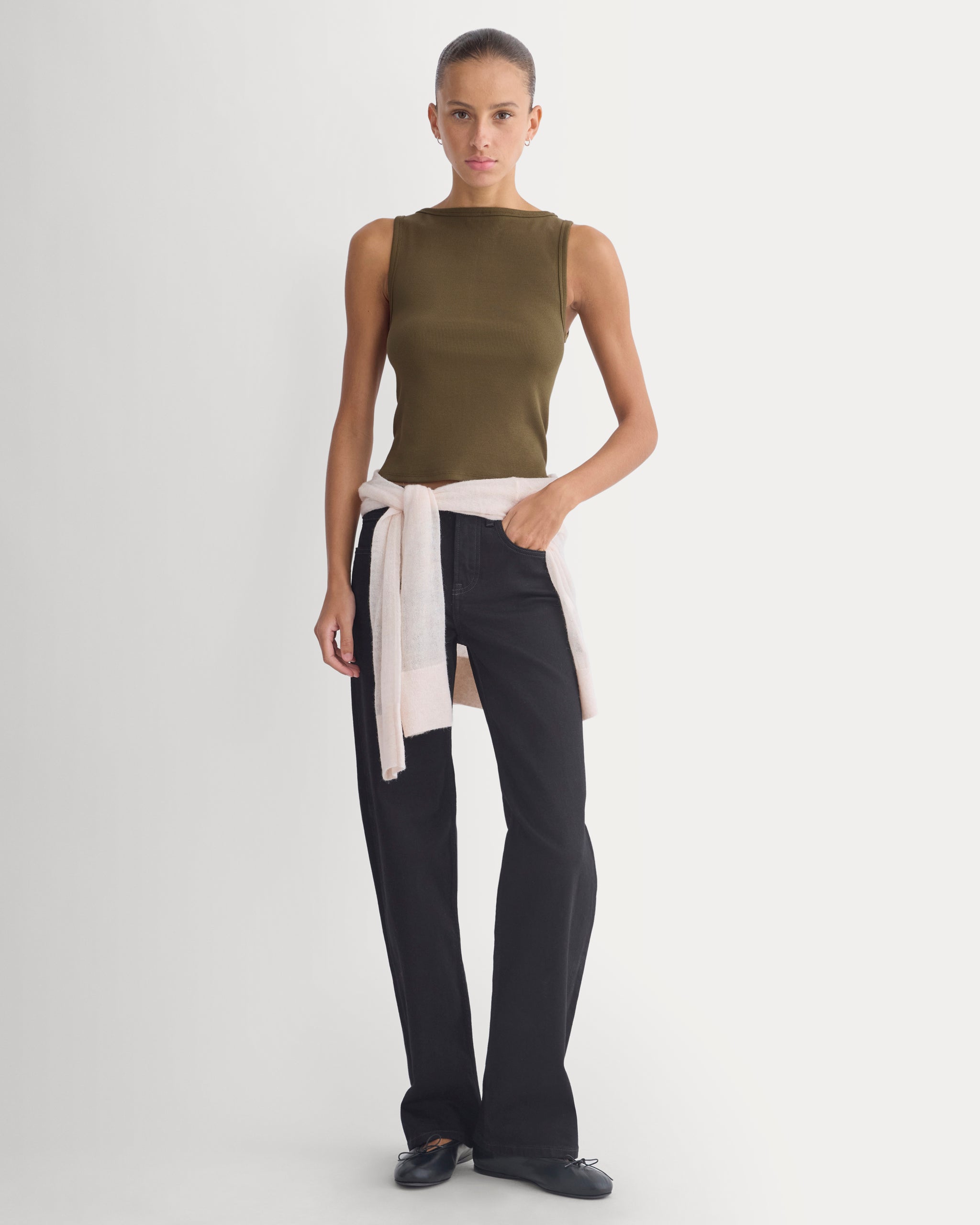 Effortless Rib Boatneck Tank | Beech