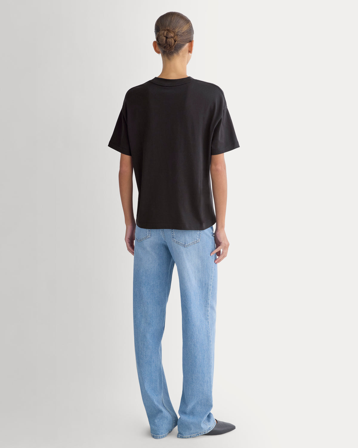 Forever Jersey Oversized Tee | Black
